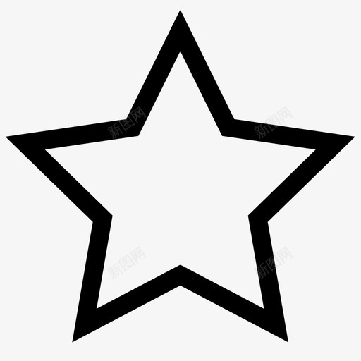 icon_star_hollowsvg_新图网 https://ixintu.com icon_star_hollow stare