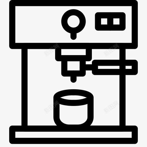咖啡机咖啡冰块图标svg_新图网 https://ixintu.com 冰块 咖啡 咖啡店 咖啡机 平底锅 水壶 马克杯