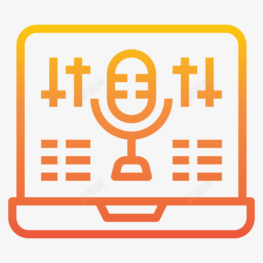 音乐音乐和声音10渐变图标svg_新图网 https://ixintu.com 声音 渐变 音乐