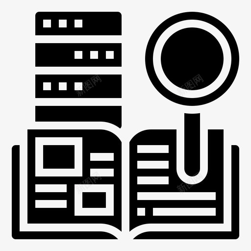 字典数据库管理11字形图标svg_新图网 https://ixintu.com 字典 字形 数据库 管理