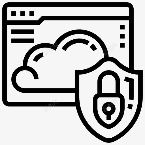 云计算编程70线性图标svg_新图网 https://ixintu.com 云计算 线性 编程70