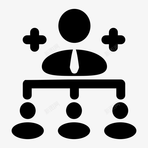组织结构业务概念图标svg_新图网 https://ixintu.com 业务 团队 概念 组织结构