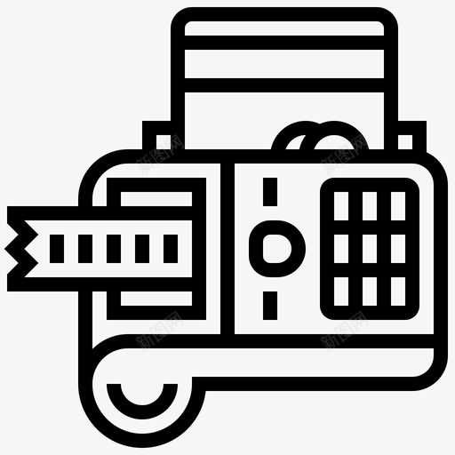 pos收银台手机图标svg_新图网 https://ixintu.com pos 尾线 手机 支付 收银台 系统 购物
