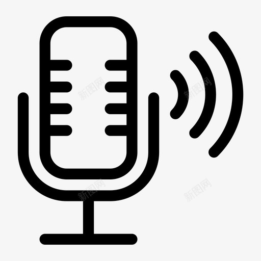 麦克风扬声器演讲图标svg_新图网 https://ixintu.com 声音 工作 扬声器 演讲 麦克风