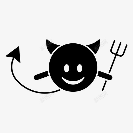 小鬼坏人良心图标svg_新图网 https://ixintu.com 万圣节 坏人 小鬼 恐怖 恶魔 良心