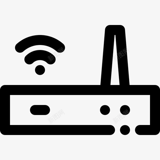 wifi连接互联网图标svg_新图网 https://ixintu.com wifi 互联网 家用电器 网络 路由器 连接