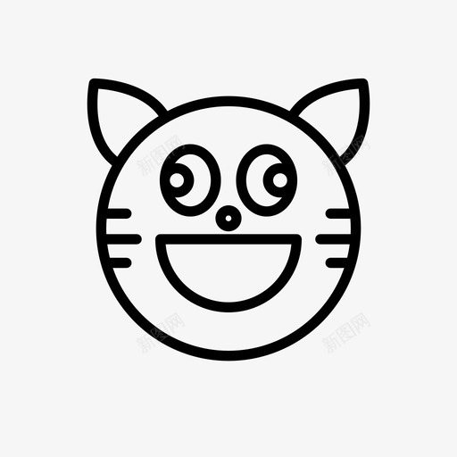 老虎动物头晕图标svg_新图网 https://ixintu.com 1行 动物 头晕 微笑 符号 老虎 表情