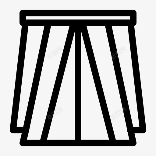 裙子连衣裙时装图标svg_新图网 https://ixintu.com 时装 款式 衬裙 裙子 连衣裙