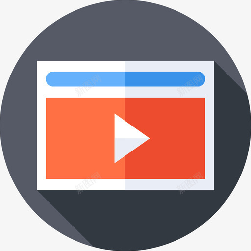 Youtube新闻45平图标svg_新图网 https://ixintu.com Youtube 新闻