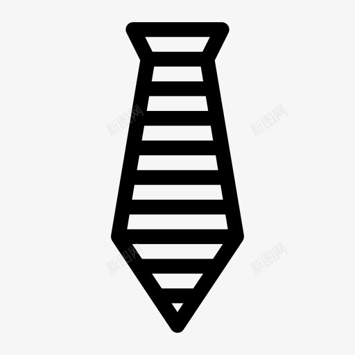 领带时尚领口图标svg_新图网 https://ixintu.com 学校 时尚 款式 领口 领带
