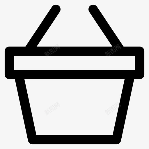 篮子购买电子商务图标svg_新图网 https://ixintu.com 商店 大纲 电子商务 篮子 购买 购物袋