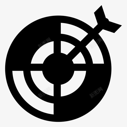 目标箭子弹图标svg_新图网 https://ixintu.com 子弹 成功 目标