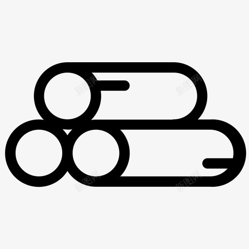 柴火可燃物软木图标svg_新图网 https://ixintu.com 可燃物 柴火 软木 野营