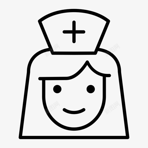 医务人员医务室护士图标svg_新图网 https://ixintu.com 医务人员 医务室 护士