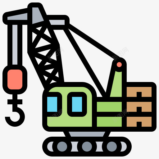重型车辆施工车辆7线型颜色图标svg_新图网 https://ixintu.com 施工车辆7 线型颜色 重型车辆