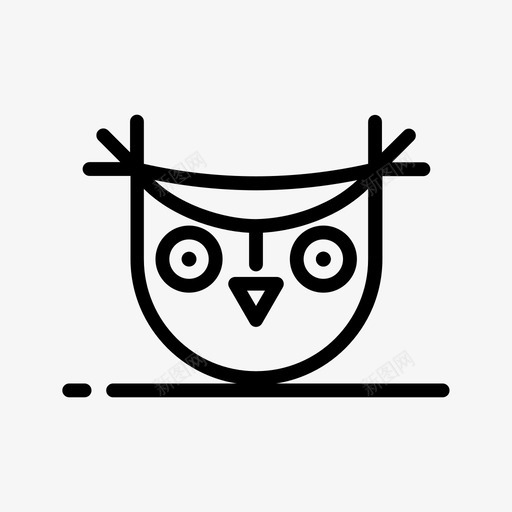 猫头鹰万圣节动物鸟图标svg_新图网 https://ixintu.com 万圣节 动物 猫头鹰 野生动物