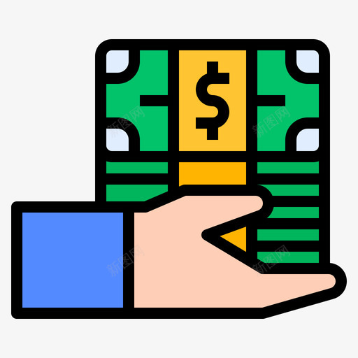 金融公司1线性颜色图标svg_新图网 https://ixintu.com 公司 线性 金融 颜色