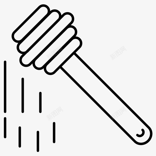 蜂蜜食物蜜蜂图标svg_新图网 https://ixintu.com 常规 感恩节 秋季 系列 蜂蜜 蜜蜂 食物