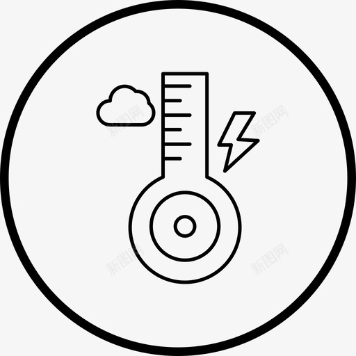 温度度数温度计图标svg_新图网 https://ixintu.com 图标 度数 温度 温度计 线图