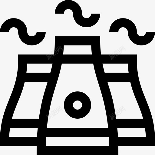 污染气候变化7线性图标svg_新图网 https://ixintu.com 气候变化 污染 线性