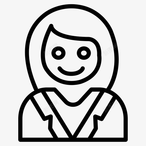 女性化身牙医图标svg_新图网 https://ixintu.com 化身 医生 女性 牙医 牙科和医疗线图标