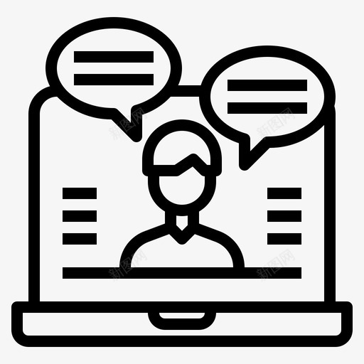 在线支持联系人和消息1线性图标svg_新图网 https://ixintu.com 人和 在线 支持 消息 线性 联系 联系人