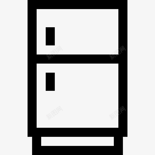 冰箱家庭和生活17线性图标svg_新图网 https://ixintu.com 冰箱 家庭 生活 线性