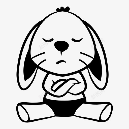 兔子宝宝复活节图标svg_新图网 https://ixintu.com 兔子 动物 复活节 宝宝 宠物 有趣