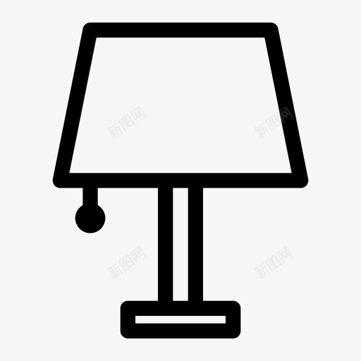 家具装饰灯图标svg_新图网 https://ixintu.com 亮光 室内 家具 装饰 轮廓