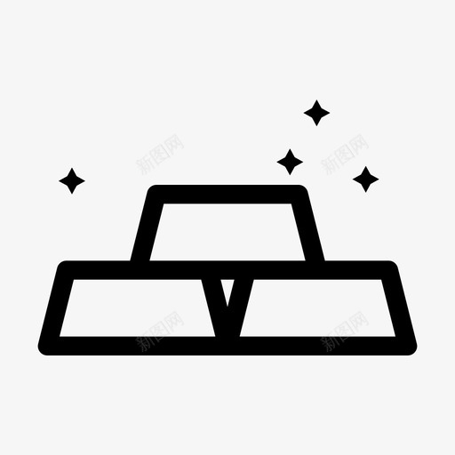 黄金财产财富图标svg_新图网 https://ixintu.com 大胆 财产 财富 金融 黄金