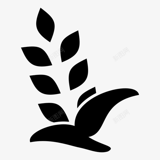 小麦谷类食品图标svg_新图网 https://ixintu.com 小麦 收获 植物 谷物 谷类 食品