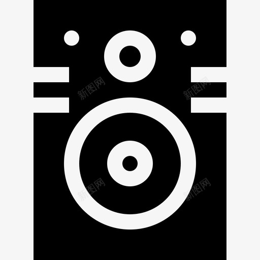 扬声器音频和视频21已填充图标svg_新图网 https://ixintu.com 填充 扬声器 视频 音频