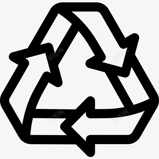 循环利用可持续能源35线性图标svg_新图网 https://ixintu.com 利用 循环 持续 线性 能源