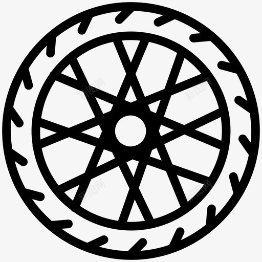 车轮汽车零件图标svg_新图网 https://ixintu.com 汽车 车轮 轮胎 运动型 零件