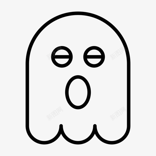 鬼魂嘘声表情符号图标svg_新图网 https://ixintu.com 万圣节 嘘声 幽灵 幽灵表情1行 表情符号 鬼魂