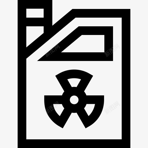 放射性核能14线性图标svg_新图网 https://ixintu.com 放射性 核能 线性