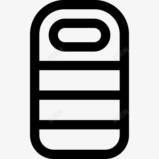 睡袋夏令营13线性图标svg_新图网 https://ixintu.com 夏令营 睡袋 线性