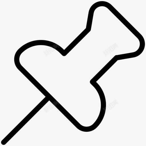 别针办公室纸张图标svg_新图网 https://ixintu.com 别针 办公室 工作 穿刺 纸张