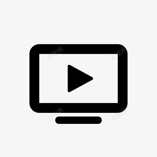 youtube电影播放图标svg_新图网 https://ixintu.com youtube 播放 文档创建 电影 视频