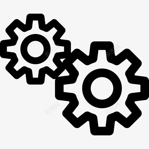 设置齿轮扳手和工具最常见的图标svg_新图网 https://ixintu.com 图标 工具 常见 扳手 设置 齿轮