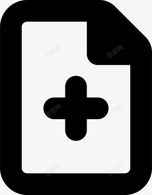 新文档添加文档新页面图标svg_新图网 https://ixintu.com 友好的系统图标 新文档 新页 新页面 添加文档