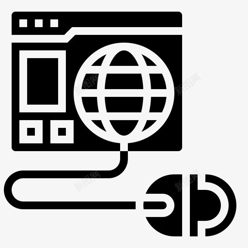 浏览器界面互联网图标svg_新图网 https://ixintu.com 互联网 浏览器 界面 编程 网站 鼠标