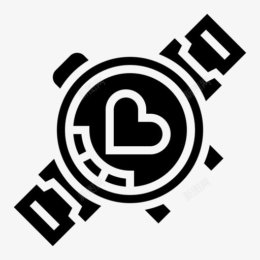 智能手表健康检查2字形图标svg_新图网 https://ixintu.com 健康检查2 字形 智能手表