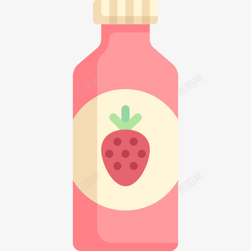 草莓汁食品配送59扁平图标svg_新图网 https://ixintu.com 扁平 草莓 配送 食品