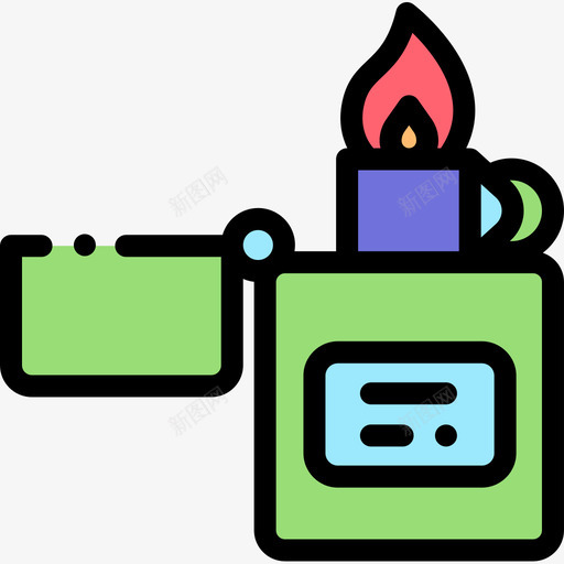 Zippo冒险45线性颜色图标svg_新图网 https://ixintu.com Zippo 冒险 线性 颜色