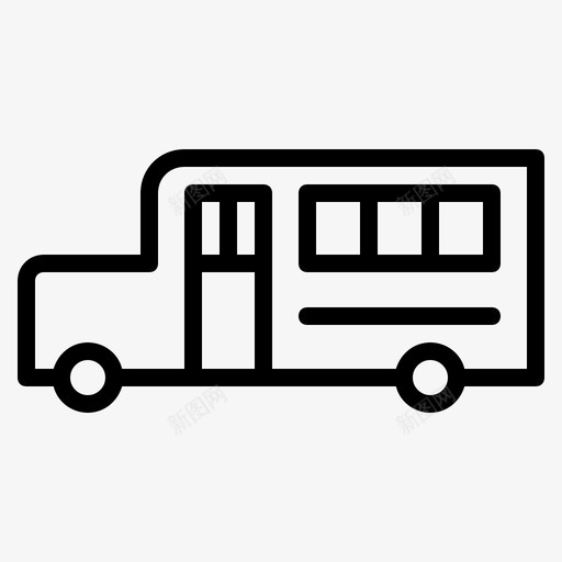 校车教育交通图标svg_新图网 https://ixintu.com 交通 教育 校车 返校