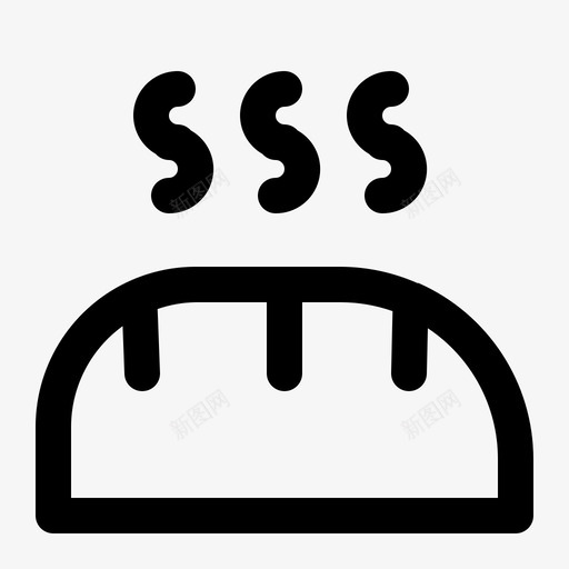 面包食物健康图标svg_新图网 https://ixintu.com 健康 午餐 生活方式 面包 食物