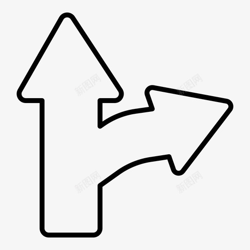 前进导航箭头图标svg_新图网 https://ixintu.com 前进 导航 箭头