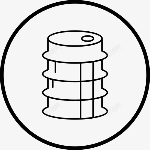油桶燃料燃料桶图标svg_新图网 https://ixintu.com 图标 油桶 燃料 线图