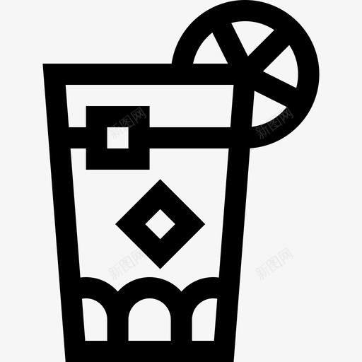自由古巴鸡尾酒2线性图标svg_新图网 https://ixintu.com 古巴 线性 自由 鸡尾酒